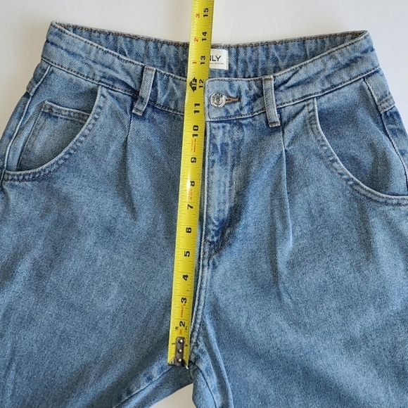 ONLY Onlverna Bomb  Balloon Baggy Jeans Light Blue Denim High Waist Size S / 32 - Picture 15 of 15